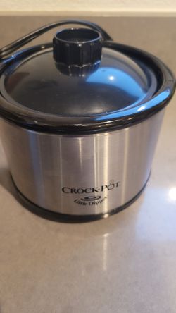 Crock-Pot Large 8 Quart Slow Cooker with Mini 16 Ounce Food Warmer,  Stainless Steel