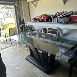 Glass Top Kitchen Table 