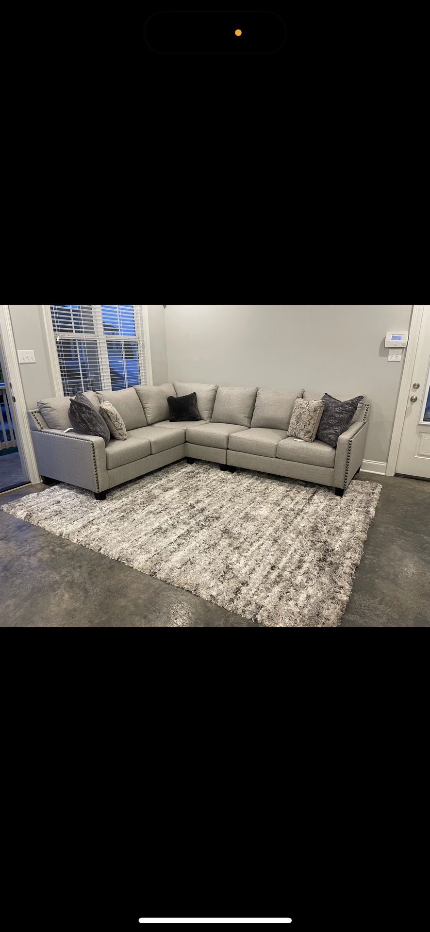 Sectional Sofa And Ottoman