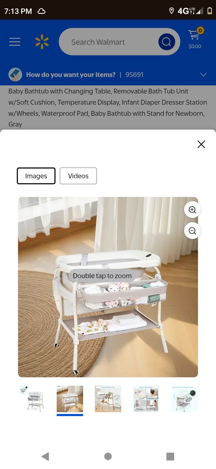 2 In 1 Baby Changing Table And Bathtub