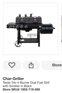 Smoker and grill combo