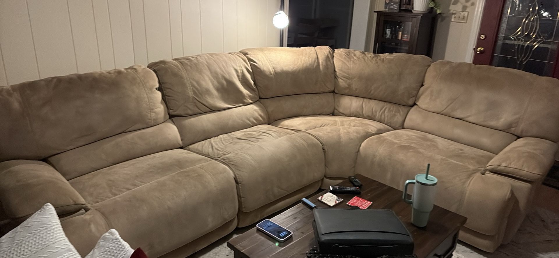 Microsuede Sectional