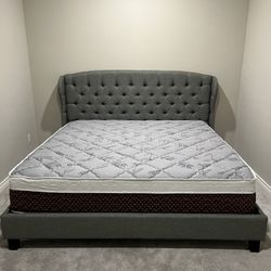 Eastern King Bed With Pillowtop Bamboo Mattress Only