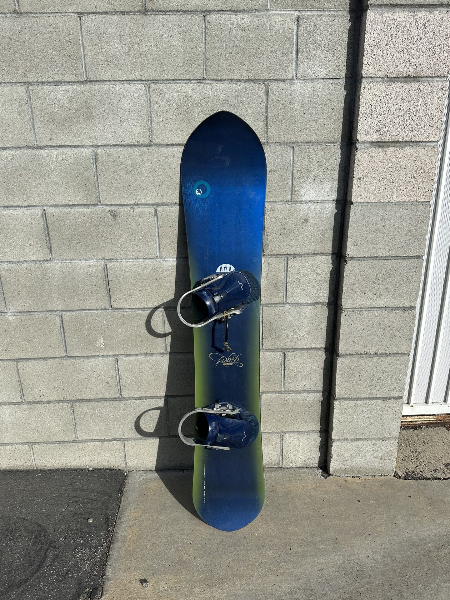 Vintage Burton Fish Snowboard Size 156