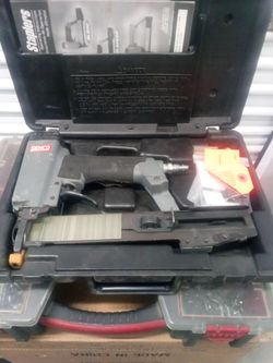 Senco 1/4" Crown Staple Gun, Black and Decker Laser Level