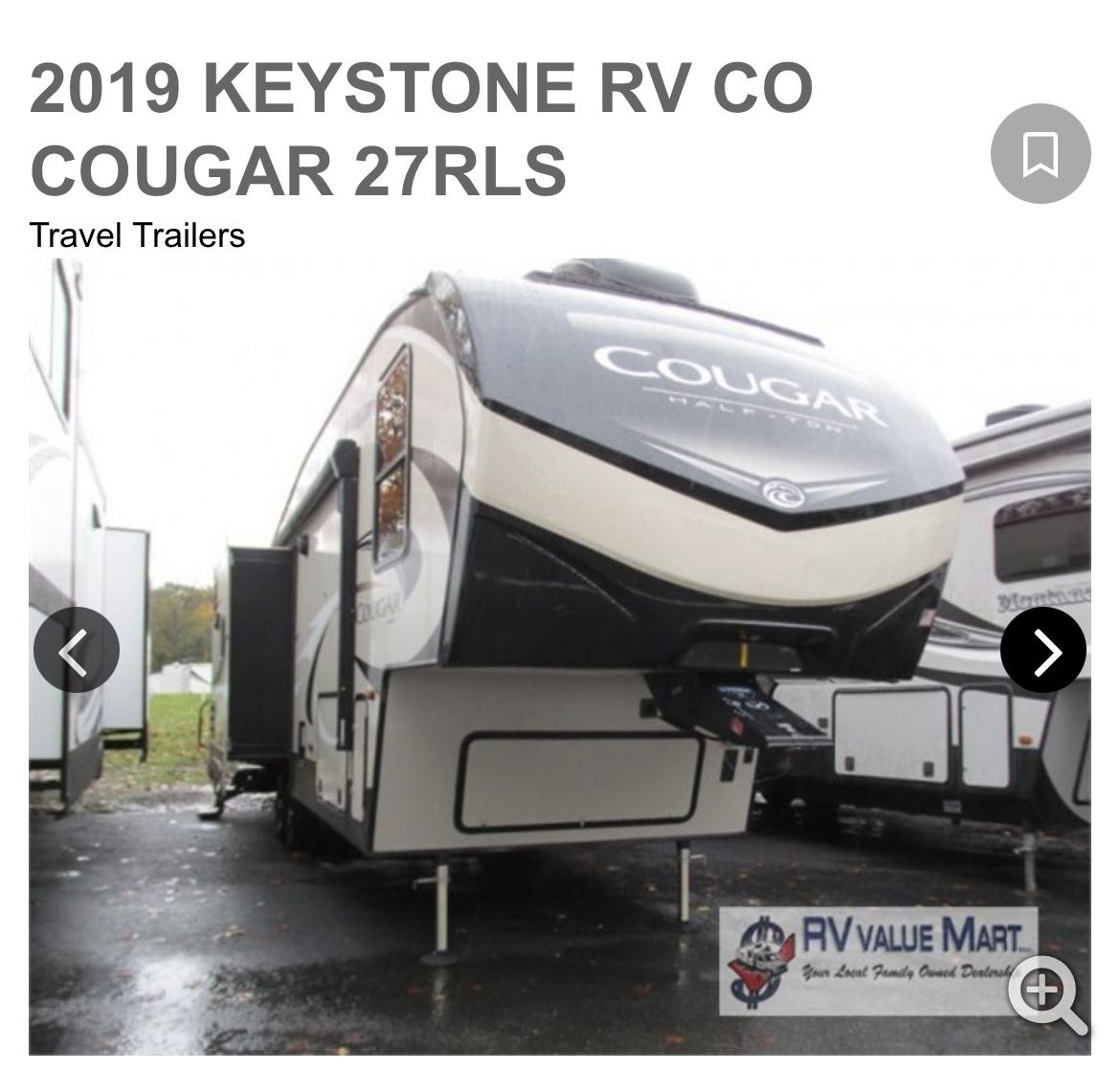 2019 Keystone Cougar RV