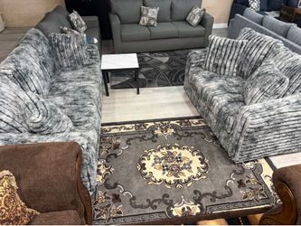 New corduroy sofa and loveseat