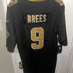 Nike Drew Brees New Orleans Saints black jersey size L