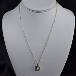 14k Yellow Gold Letter D With Chain 