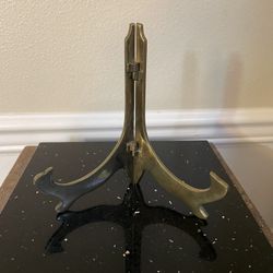 Vintage Solid Brass Folding 7” Easel Display