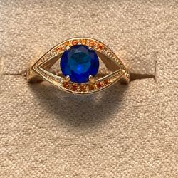 Fashion Jewelry Size 5 Gold Toned Ring