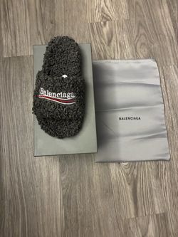 Balenciaga Furry Slide Sandal