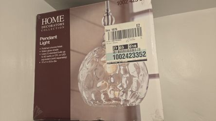 Letezia 1-Light Polished Chrome Pendant Light Fixture with Clear Glass Globe Shade