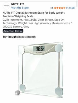 Nutri Fit Digital Bathroom Scale