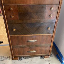 Waterfall Dresser With Bakelite Knobs/Pulls