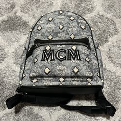 Mcm Backpack Gray RugSack 