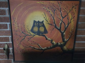 C. Roberts Owl Painting