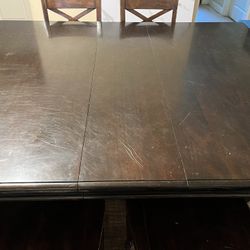 Free Large Dining Table W/ Chairs