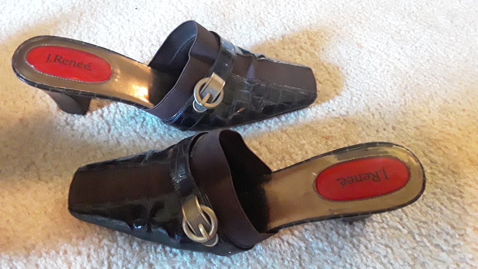 J Renee crocodile mule