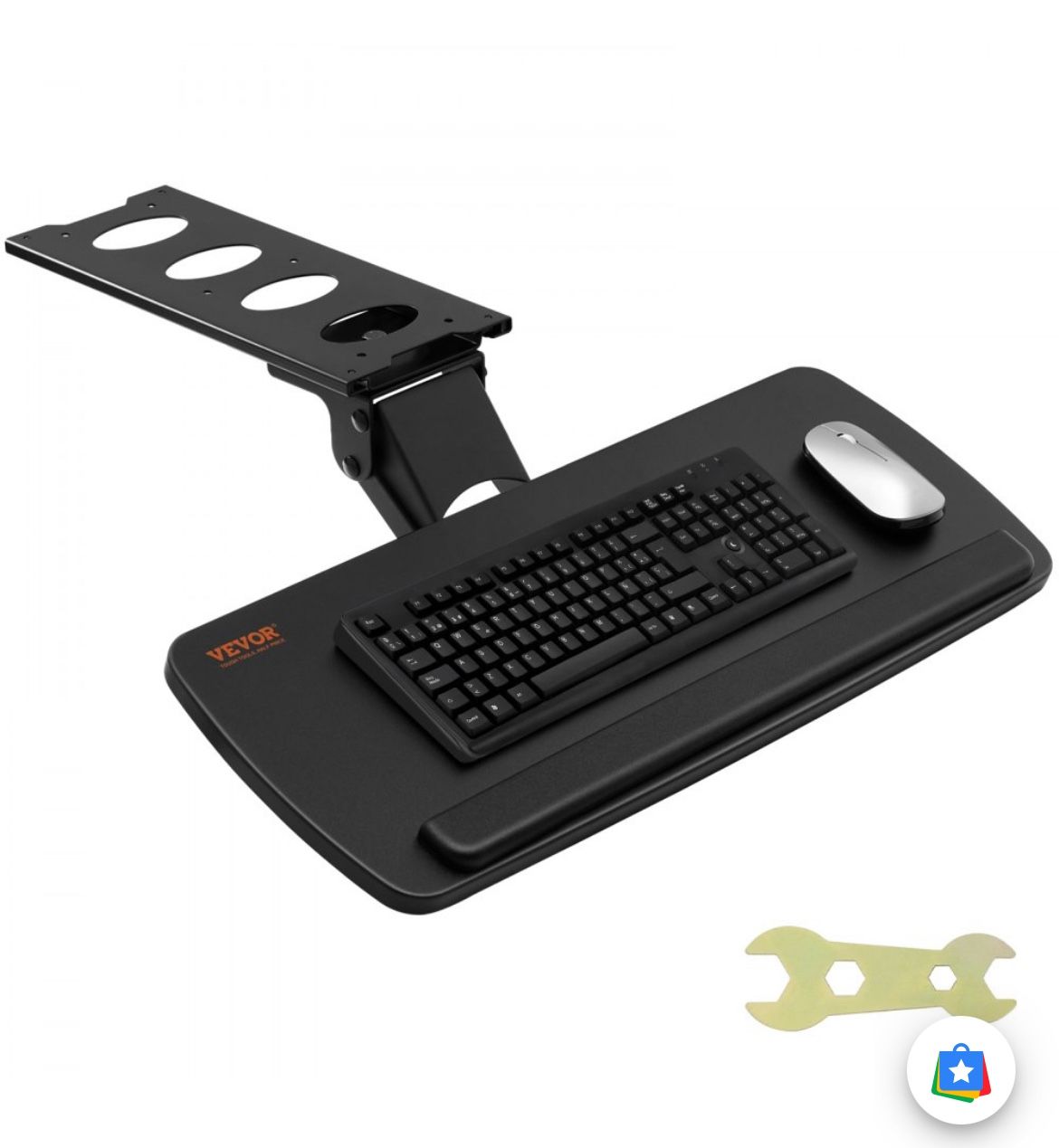Keyboard Tray under Desk Adjustable Height