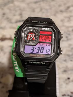 Pokemon Team Rocket Custom Casio AE 1200 Watch Mod