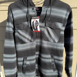 Quicksilver Men’s Flannel Jacket M size. Today Only 