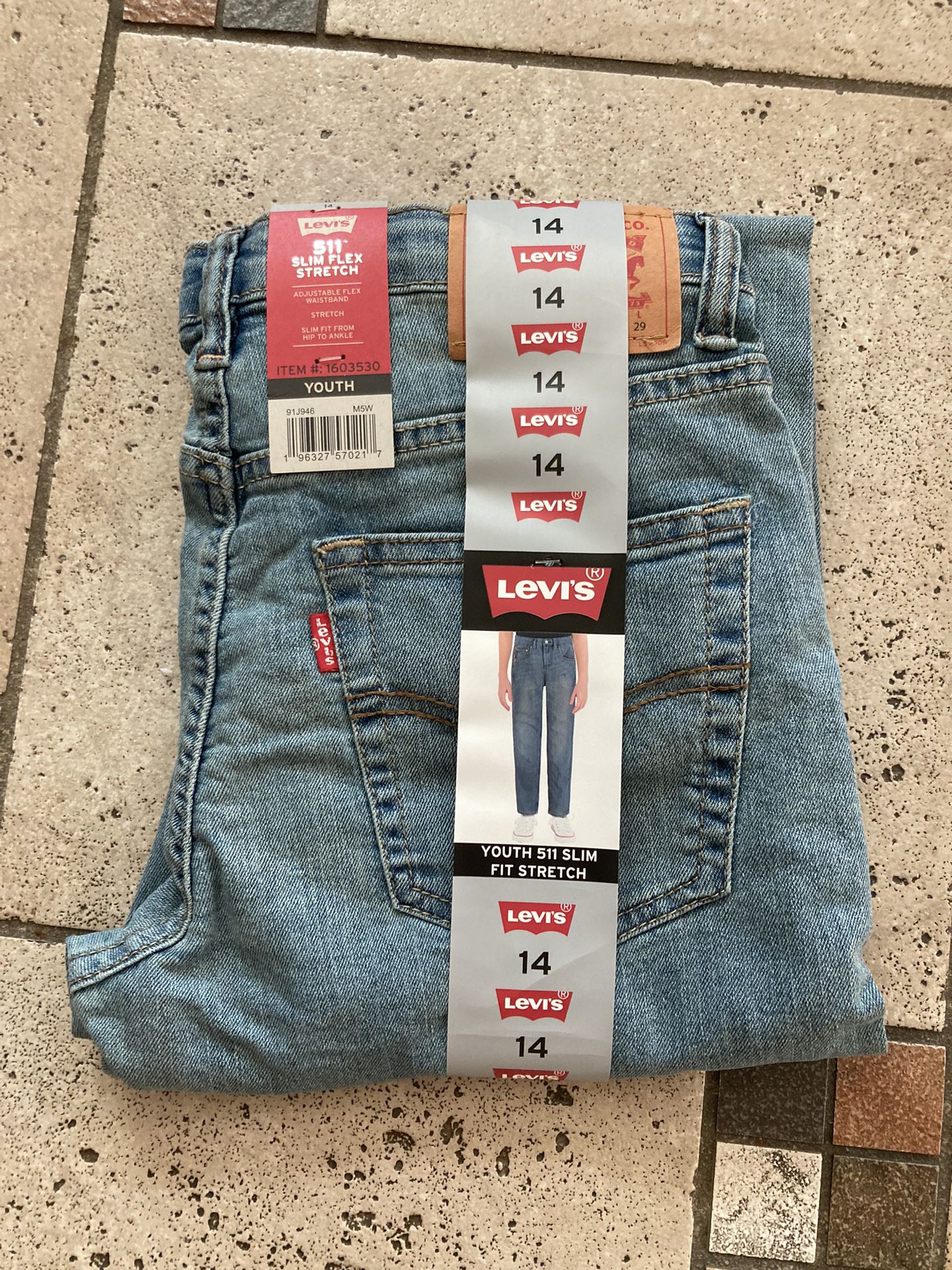 New Levi’s Boys 511 Jeans Size 14