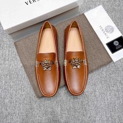 Versace Men’s Leather Shoes With Box 2025 New 
