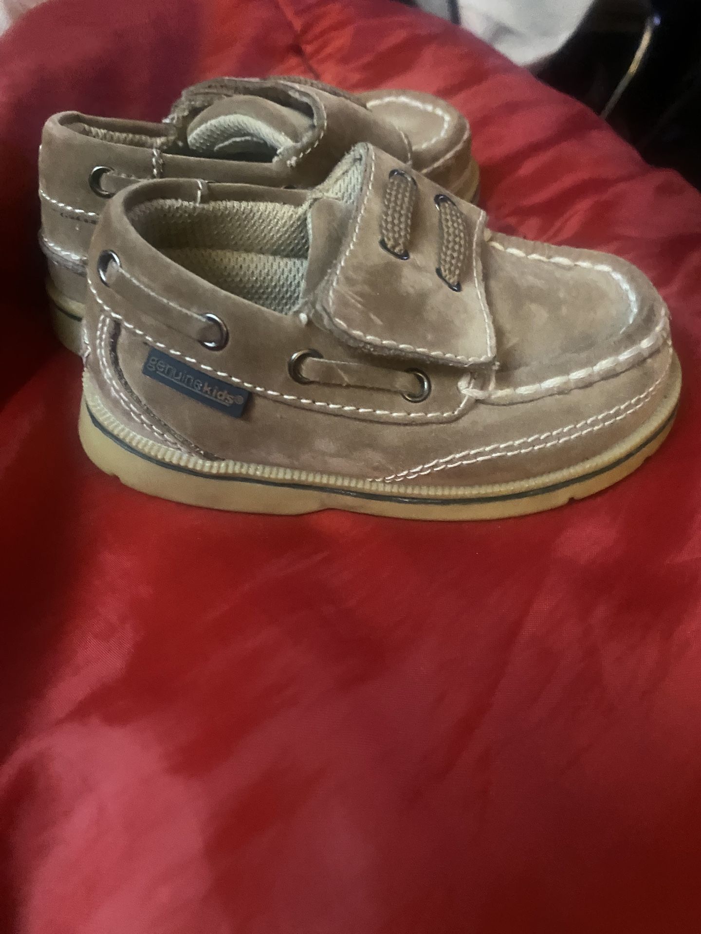 Boys Toddler Sz 5 Light Brown Suede Shoes