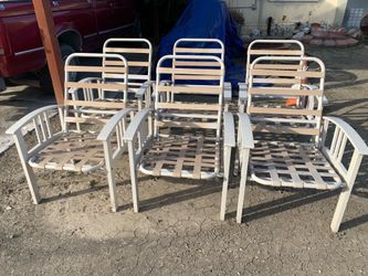 Outdoor chairs 6 for $20.00.  Chino, ca
