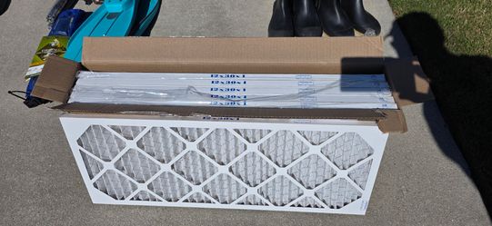 Air filters, qty 6, 12x30x1 MERV 8 MPR 600