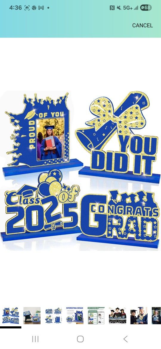 8pack Wood Graduation Decorations For Table Center Pieces Or Photo Props
