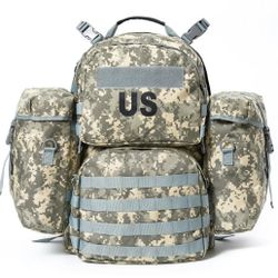 Military Backpack Army Rucksack for men, MOLLE 2 Medium Assault Pack with Ext...