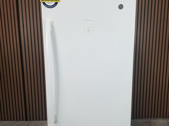 GE Garage Ready 14.1 cu. ft. Frost-Free Upright Freezer with LED Lighting, Self-Ejecting Key - White (FUF14DLRWW-D-5615)
