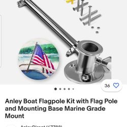 Stainless Steel Boat Flag Pole