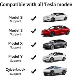 Tesla EV Charger,16 Amp 120V /240V,Adjustable Plug-in Electric Vehicle Charging Station with 21FT Cable NEMA 6-20 Plug NEMA 5-15 Adapter, Compatible w
