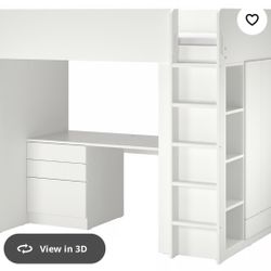 Bunk Bed With Desk And Storage