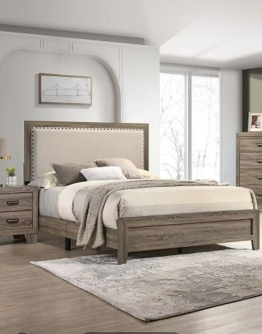 KING BED FRAME NO MATTRESS 