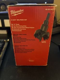 Milwaukee 3-5/8 Selfeed bit $85 BRAND NEW