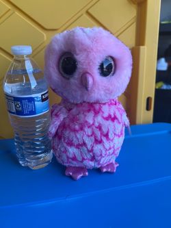 Ty Beanie Boo Pink Owl Stuffed Animal