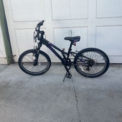 20”  6 Speed Black Trek Pre- Caliber With Purple Decals