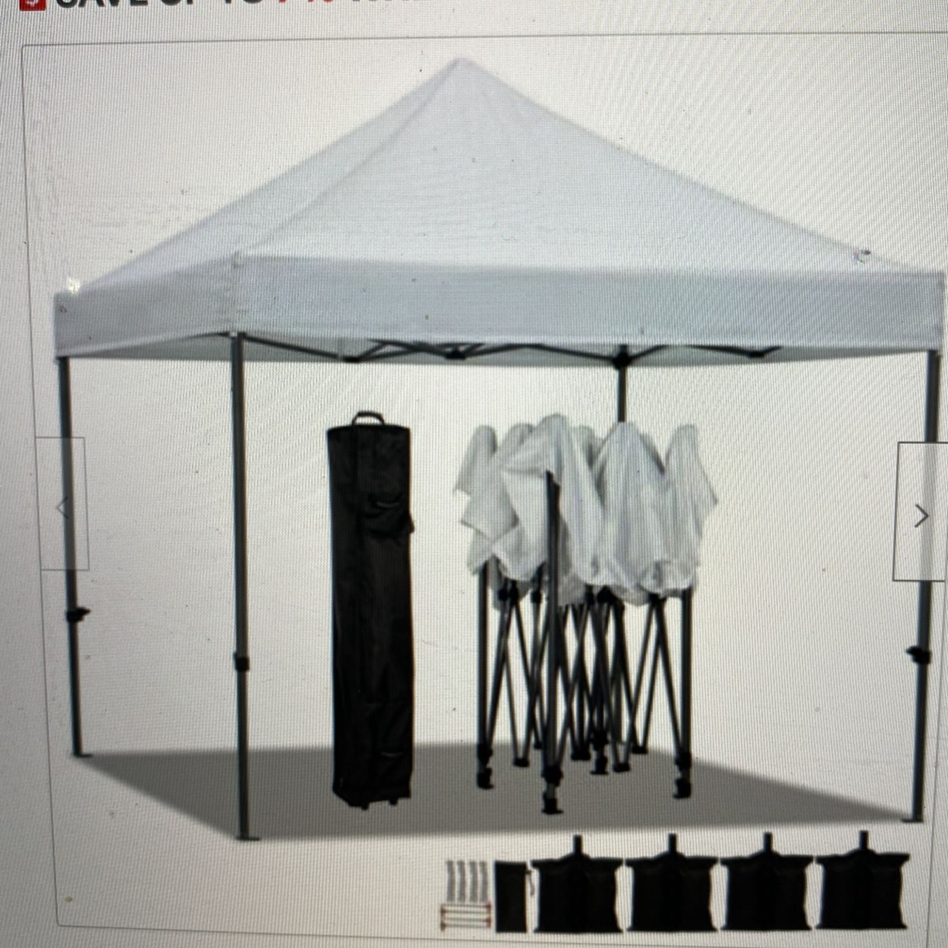 EZ-Pop-Up Tent 10’ X 10’