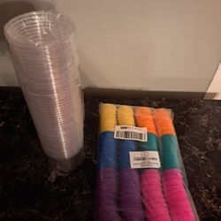 Plastic Easter Eggs Clear Plastic Cups Bundle