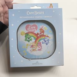 Impressions Vanity Care Bear Rainbow Rechargeable Compact Mirror 