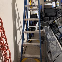 6 ‘ foot fiberglass step ladder 