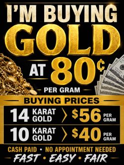Buying gold at 80%