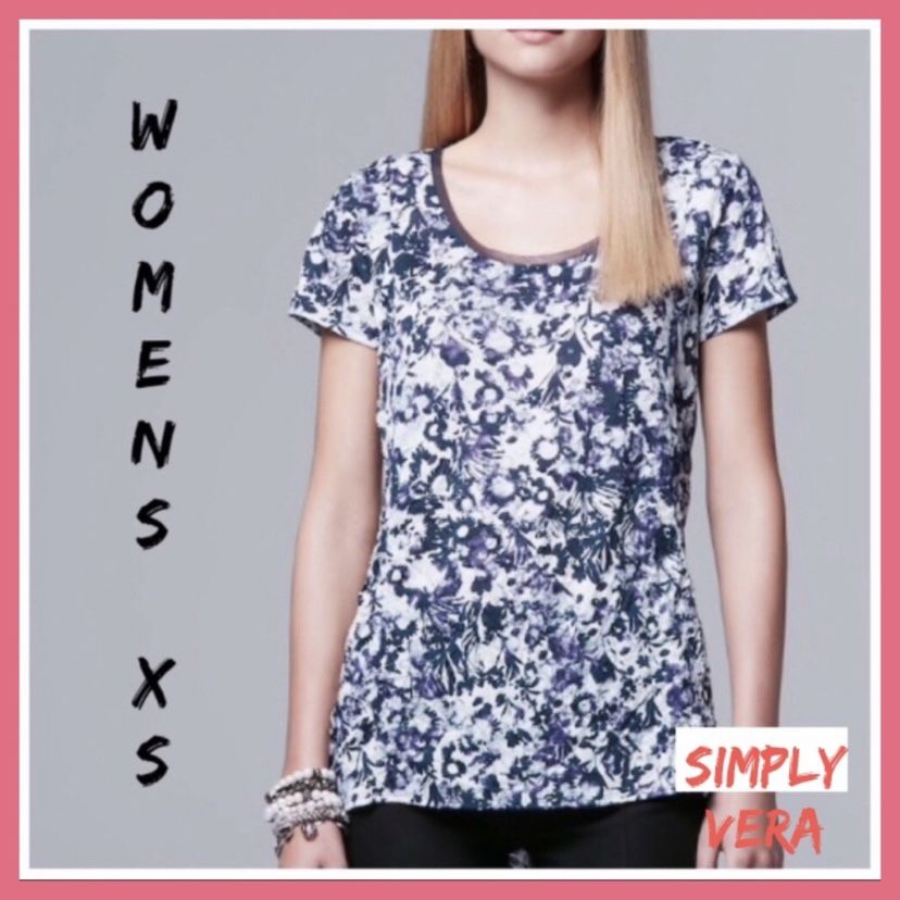 NWT Womens Vera Wang Crinkle Top Sz:XS