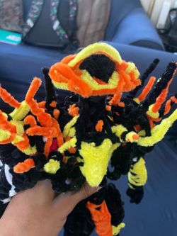 Fully poseable custom action figure made of pipe cleaners