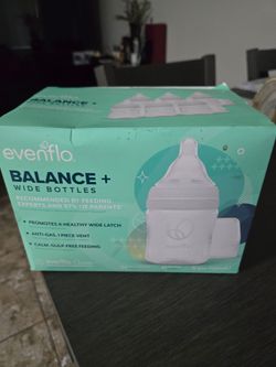 Evenflo Balance+ Wide Baby Bottles 6-Pack