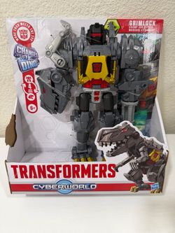 Transformers Cyberworld Grimlock Chomp and Battle Figure